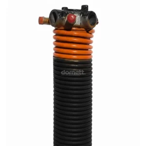 Orange Spring Torsion – 0.192 in. x 1.75 in. D x 26 in. L – Left (Black Cone)