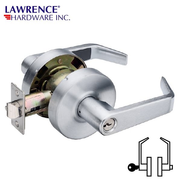 Lawrence Hardware 5300 Series – Entrance / 26d Lever Lockset / Lh5304