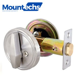 MounTechs – Grade 3 Deadbolt – Single Cylinder – SC1 Schlage – Adjustable Latch – Removable Cylinder – C32D Stainless Steel